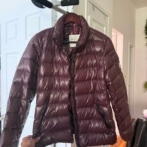 Moncler Burgundy Puffer Jacket